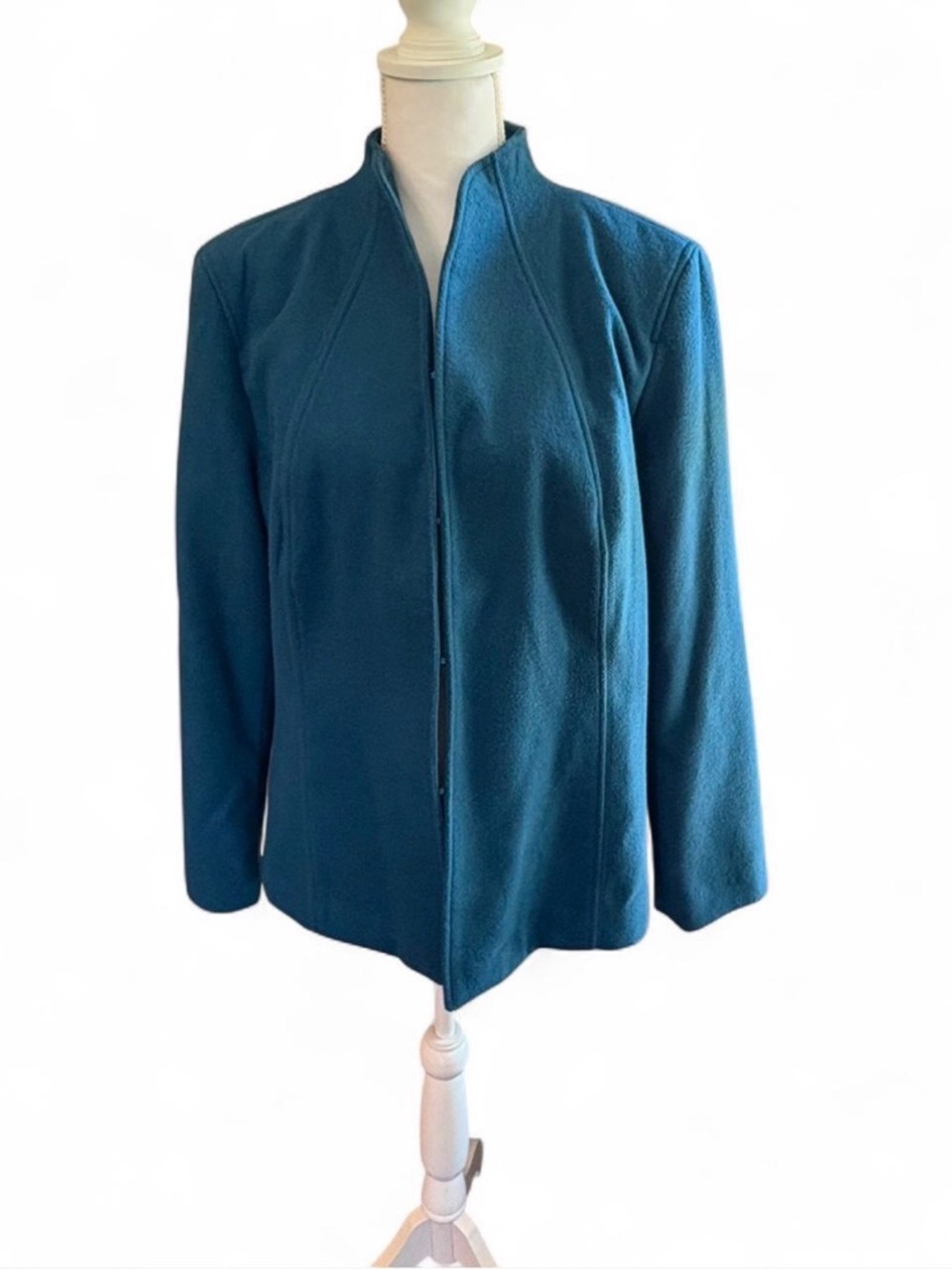 Chico's Teal Hook Closed Front Blazer